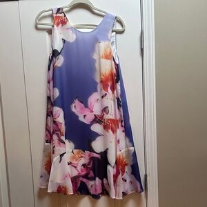 Vince Camuto Floral Dress in Blue and Pink